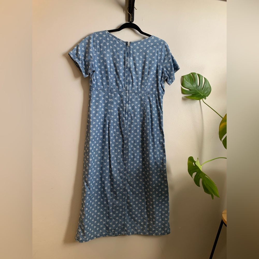 vintage dress with floral pattern